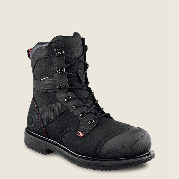 Red Wing Safety Boots Mens Black - Maxbond - 8-inch Waterproof Toe - 9172658-CU